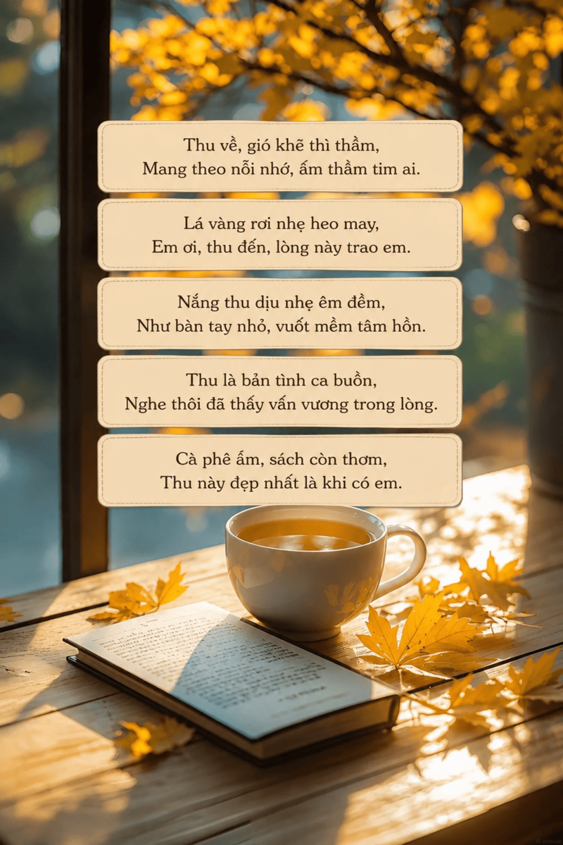 99+ Cap thả thính về mùa thu, caption hay về mùa thu