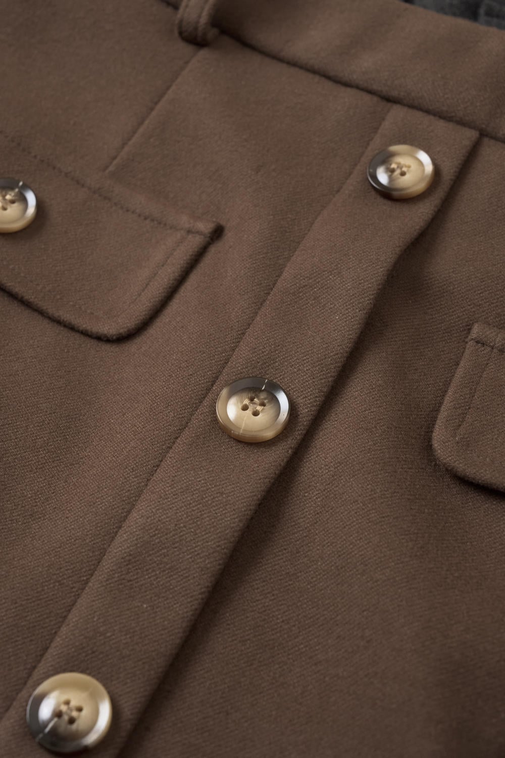 Chân váy dạ suông dài dáng chữ A xẻ trước thanh lịch