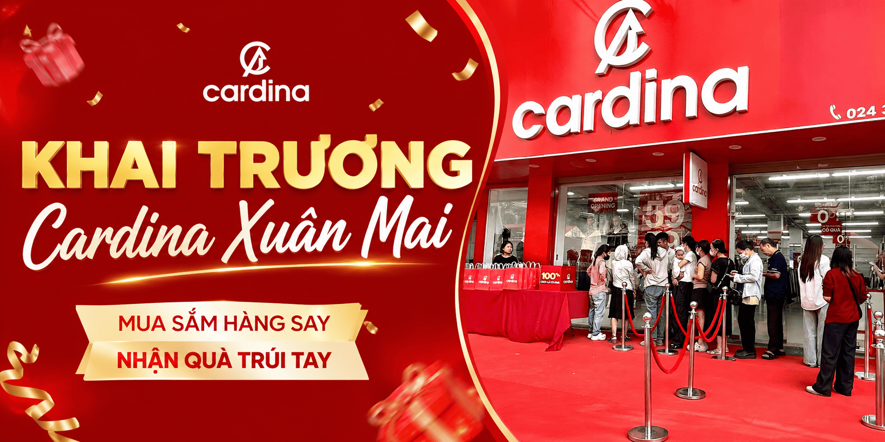khai trương Cardina Xuân Mai