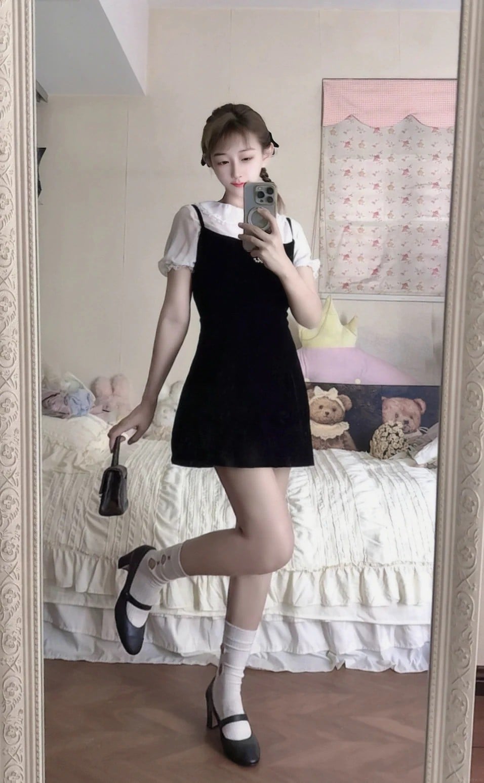 Mẫu váy thu đông hàn quốc