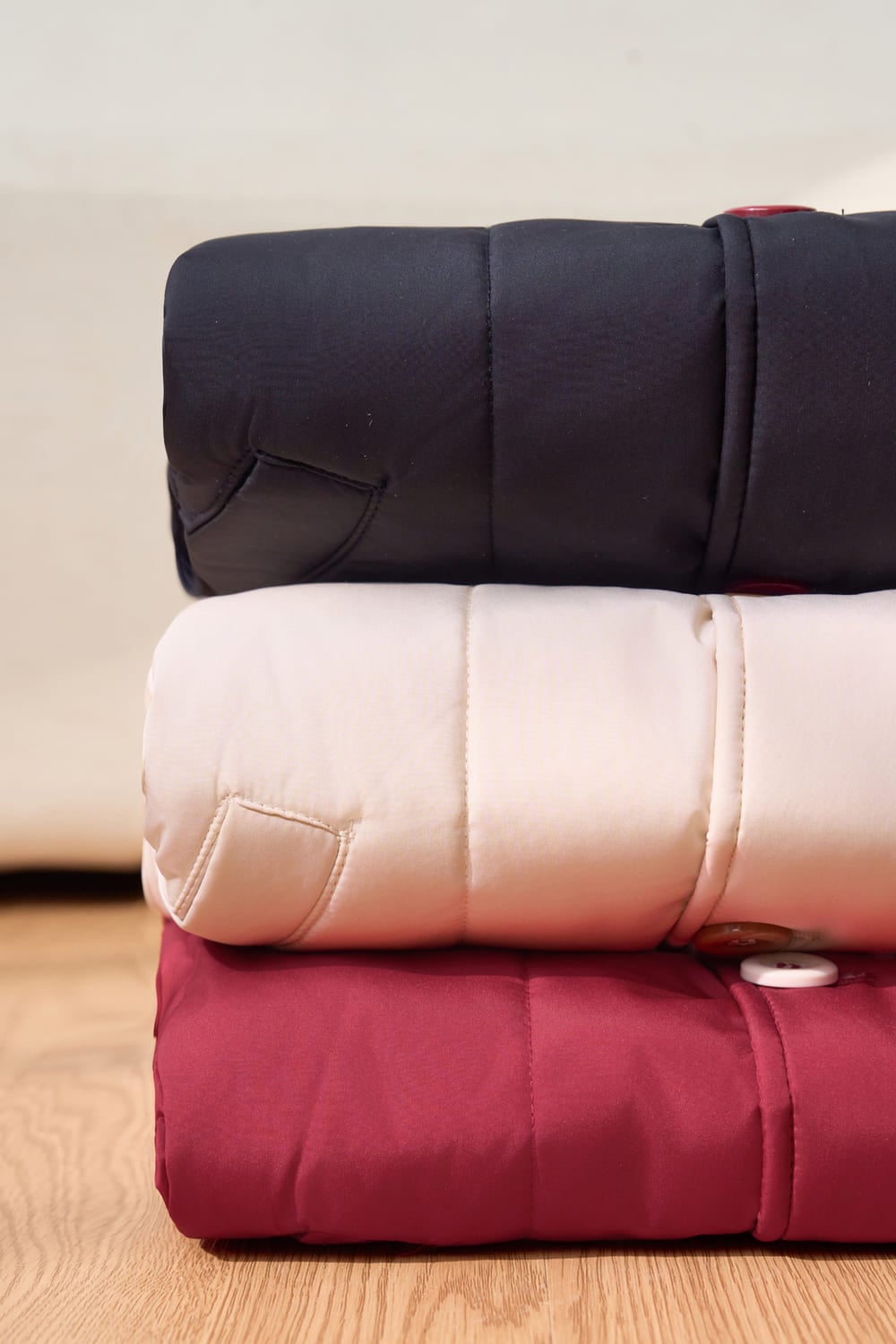 Áo phao gile nữ Cardina bo cổ chần dọc