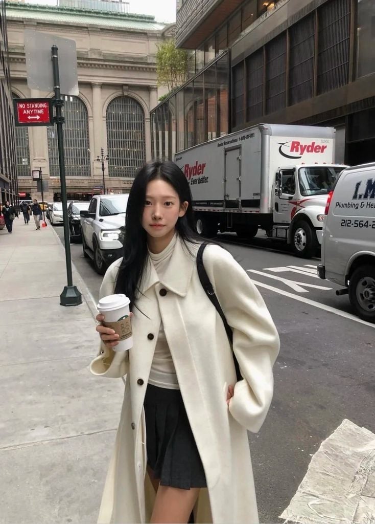 phối đồ với chân váy ngắn