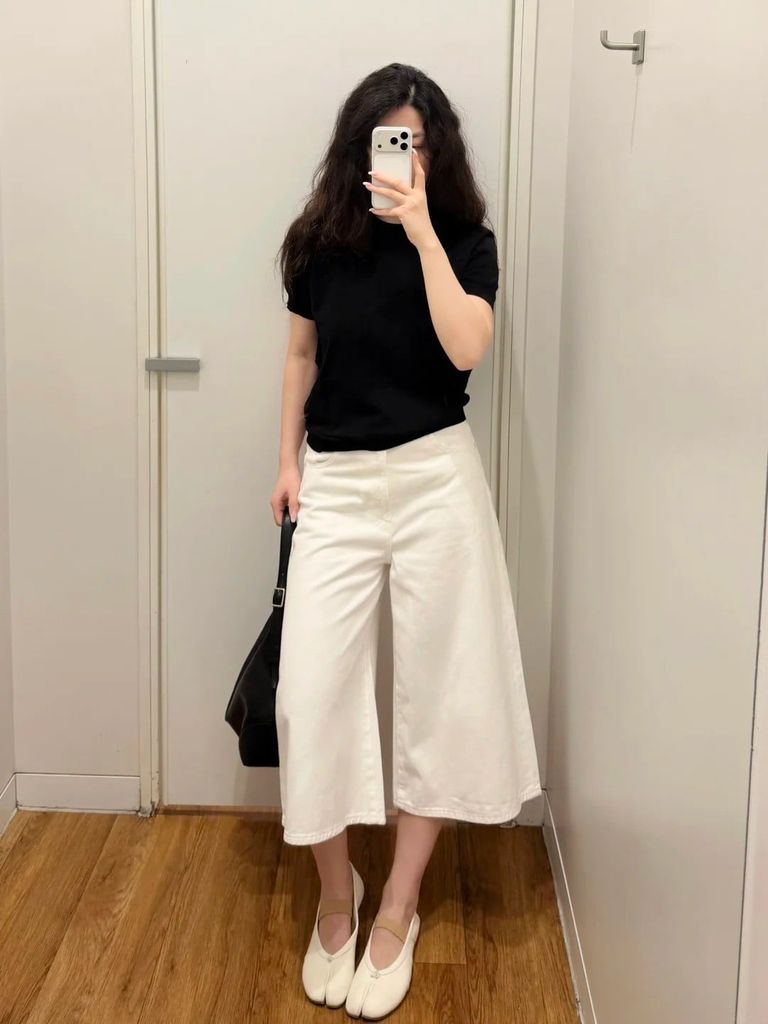 Quần culottes lửng