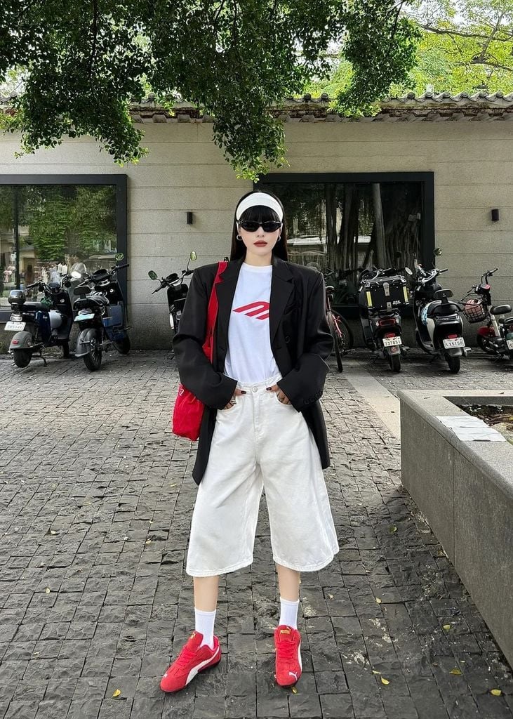 Quần culottes lửng