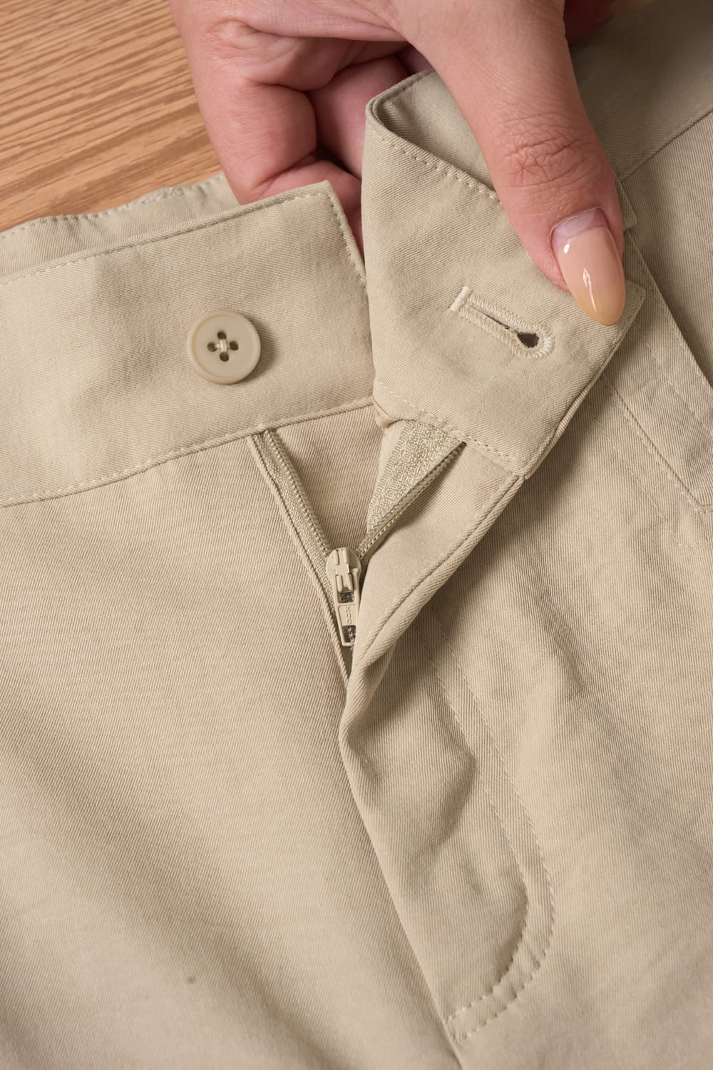 Quần lửng chéo hàn dáng suông culottes