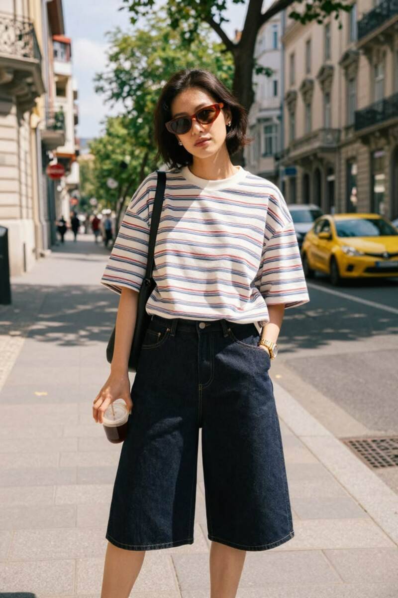 10+ cách phối đồ với quần short jean nữ trẻ trung, cuốn hút