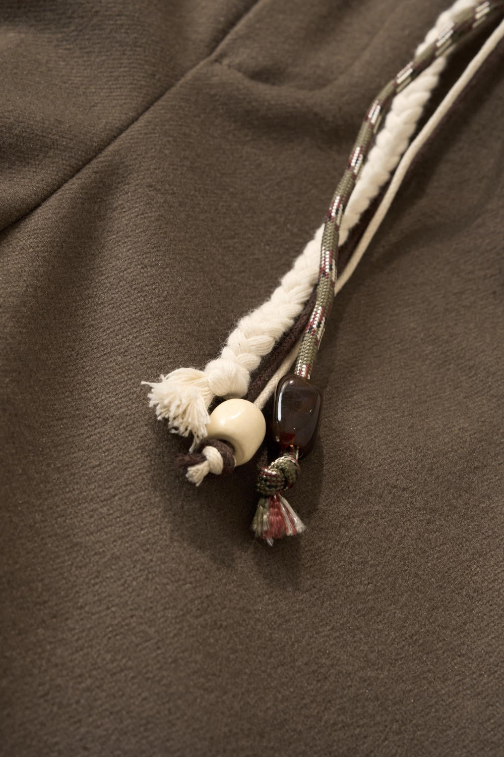 Quần suông dạ YL mềm kèm đai tết cạp chun sau