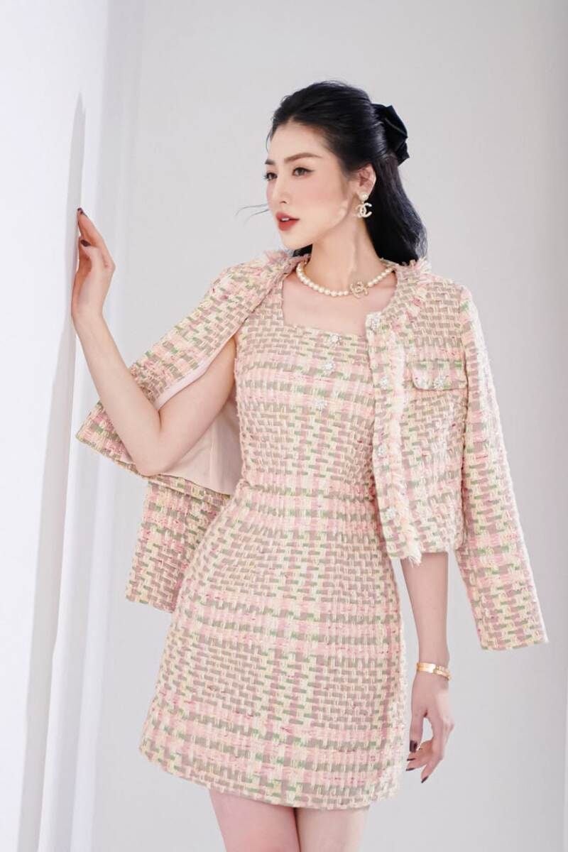Top 10 mẫu váy đầm dạ tweed đẹp