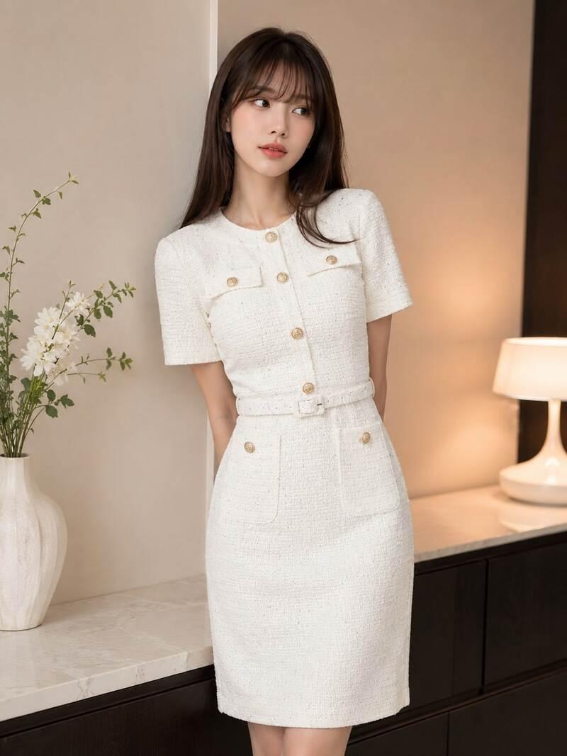 Top 10 mẫu váy đầm dạ tweed đẹp