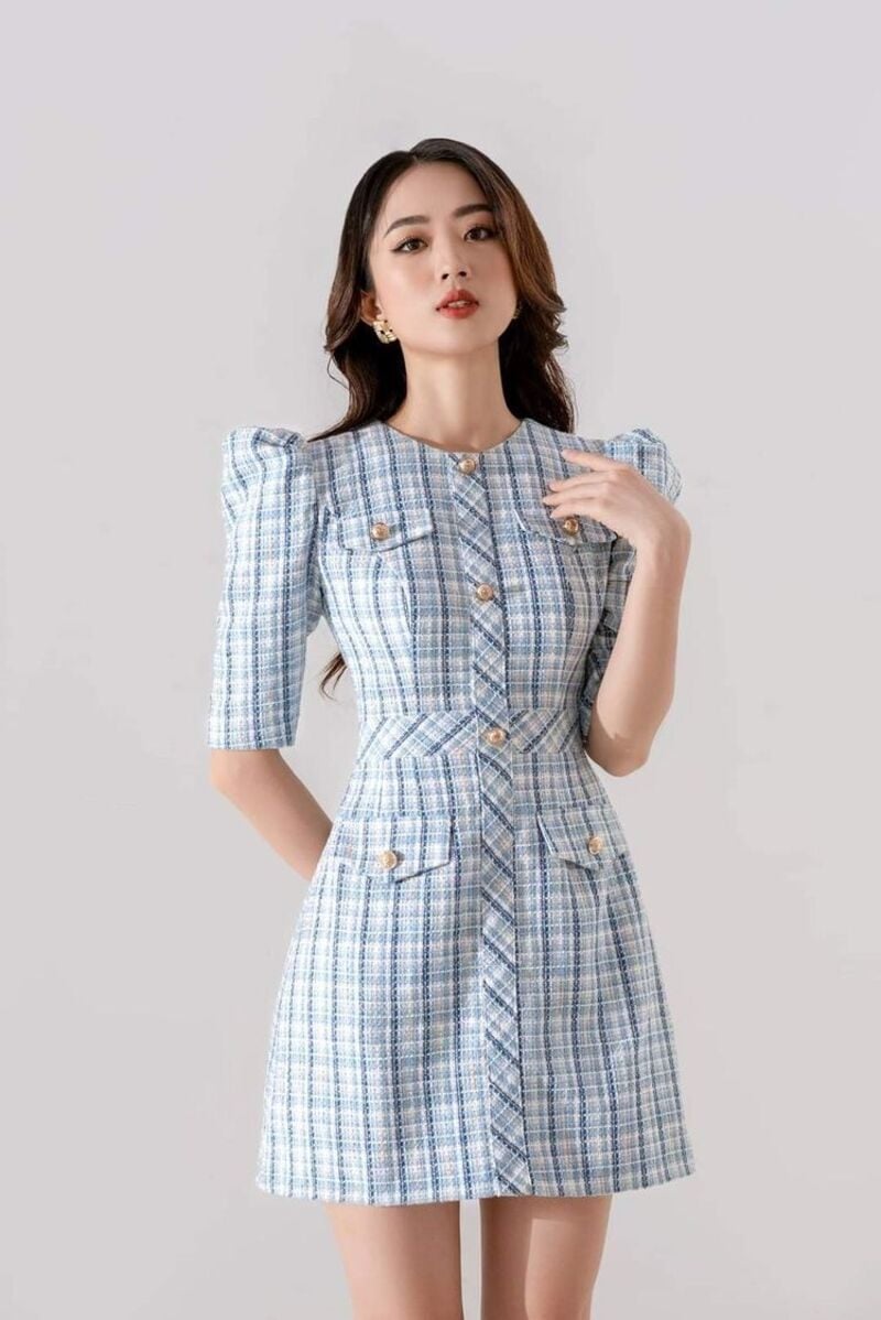 Top 10 mẫu váy đầm dạ tweed đẹp