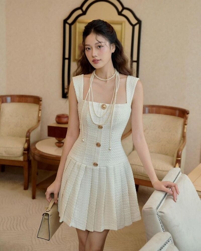 Top 10 mẫu váy đầm dạ tweed đẹp