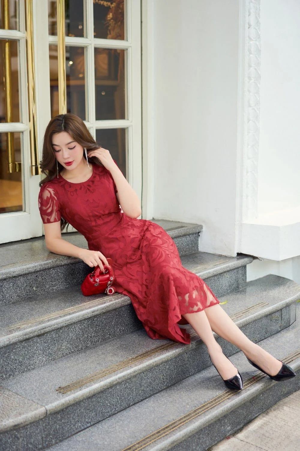 shop đầm trung niên sang trọng