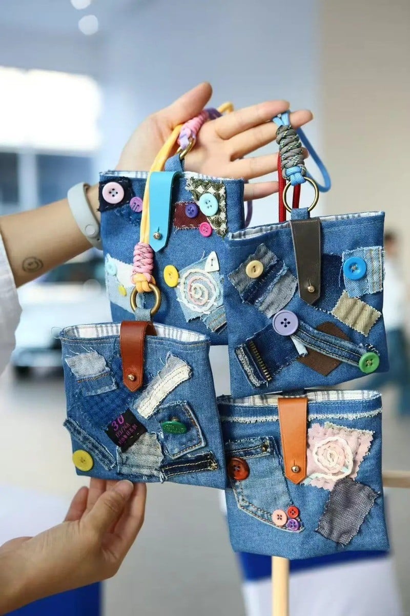 cách tái chế quần jean cũ