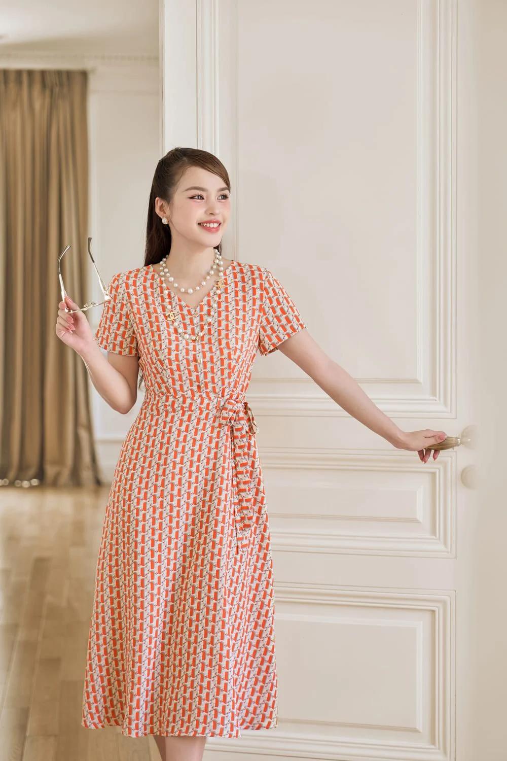 mẫu váy chữ A công sở thời trang và phong cách cho nàng