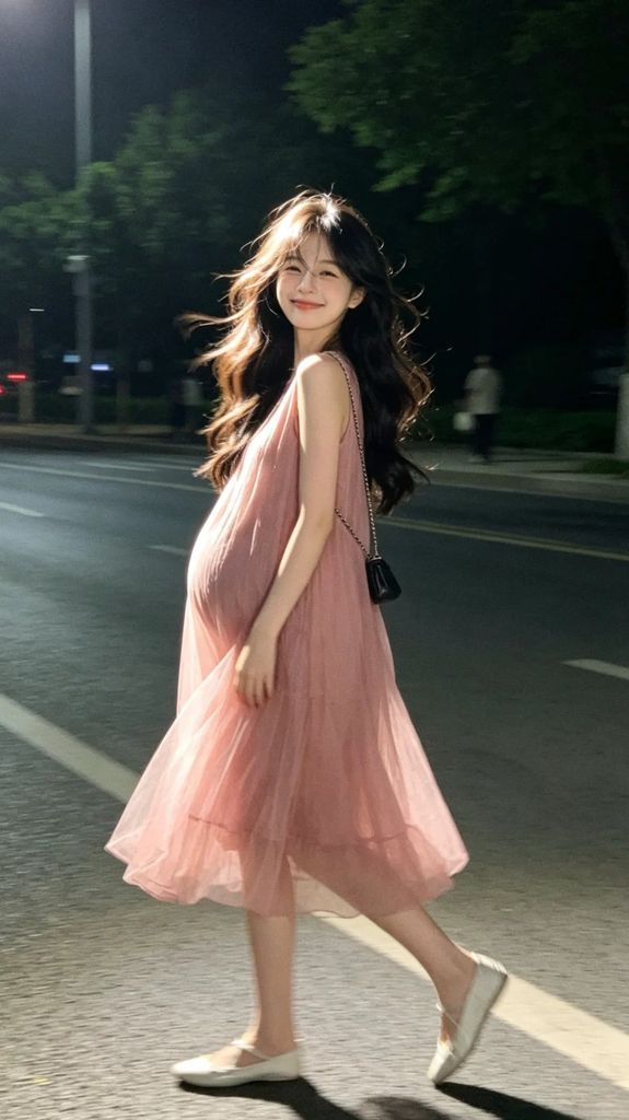 váy maxi bầu