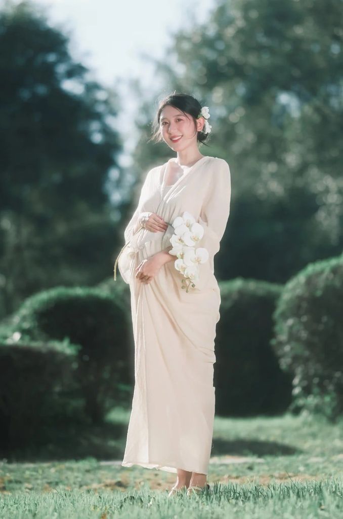 váy maxi bầu