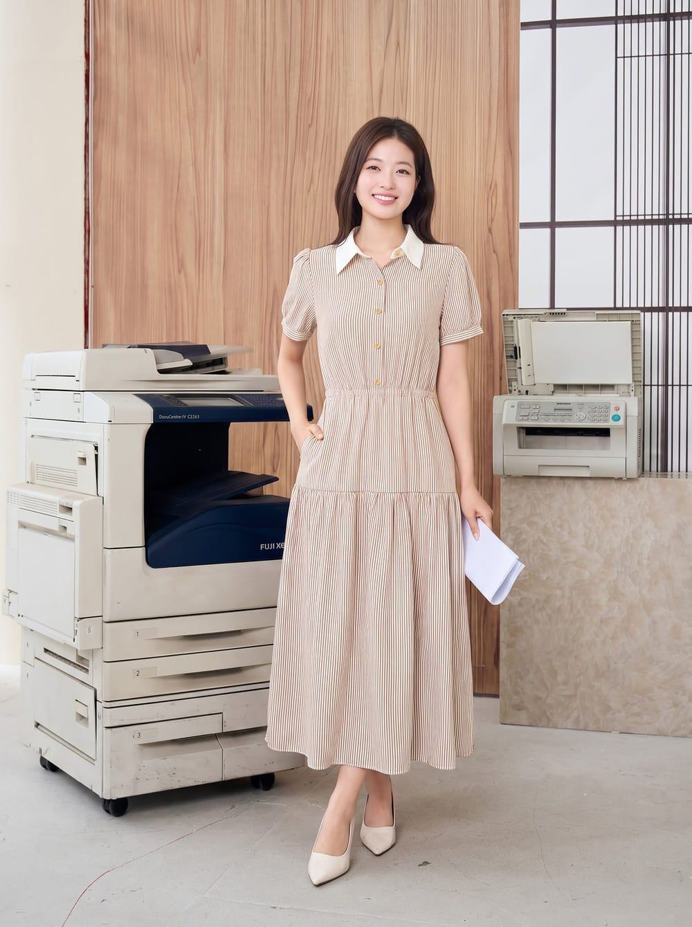 mặc váy maxi đi giày gì