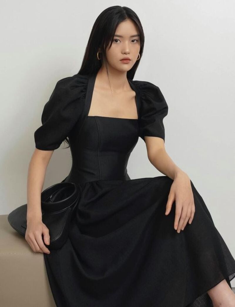 váy tay phồng