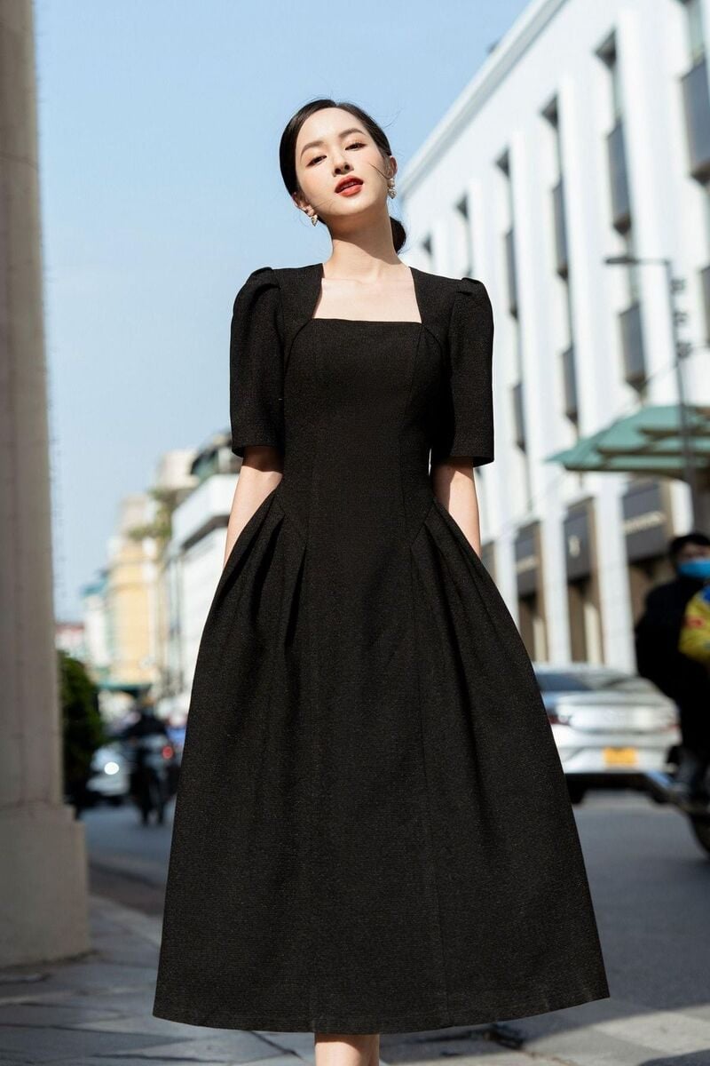 váy tay phồng