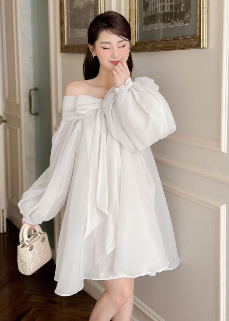 váy tay phồng