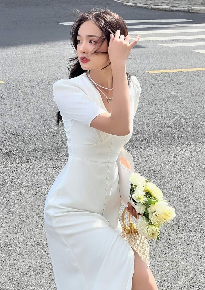 váy tay phồng