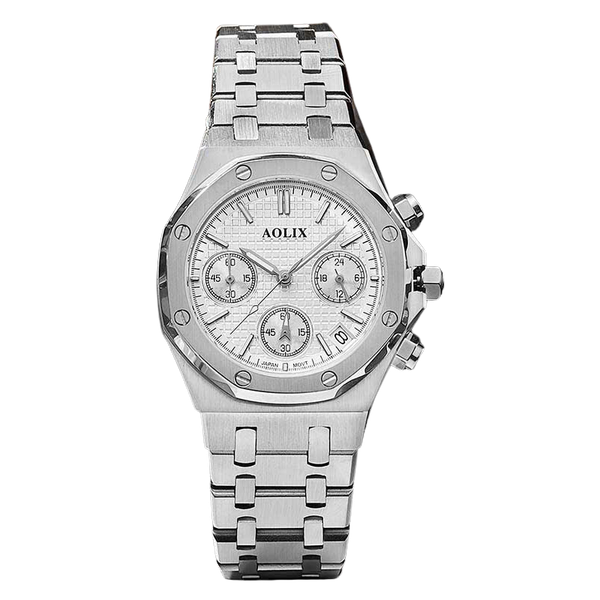 đồng hồ nữ dây thép 6 kim chronograph aolix al-7092l