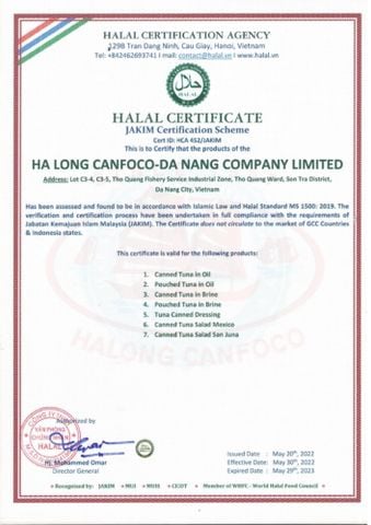 CHỨNG CHỈ HALAL - GIẤY THÔNG HÀNH CHO DOANH NGHIỆP XUẤT KHẨU VÀO CÁC QUỐC GIA HỒI GIÁO