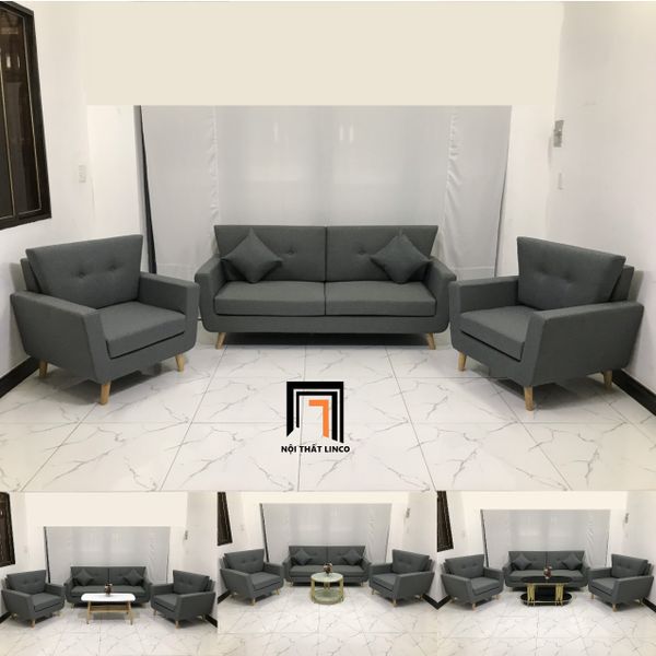 sofa, ghế sofa, bộ ghế sofa giá rẻ, set ghế sofa xám lông chuột, bộ ghế sofa phòng khách, sofa gia đình