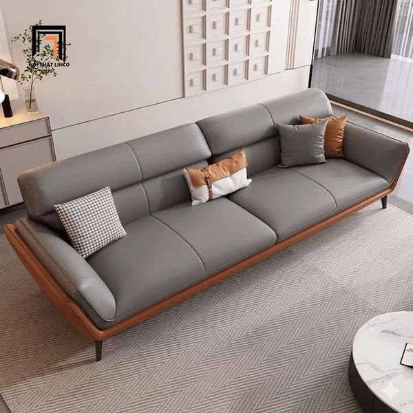 sofa, ghế sofa, sofa văng, sofa băng, sofa băng da công nghiệp, sofa băng phối màu da chống mực, sofa băng 2m4