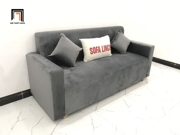 sofa, ghế sofa, bộ ghế sofa xám đen, set ghế sofa giá rẻ, bộ ghế sofa dài 1m9, sofa băng nhỏ