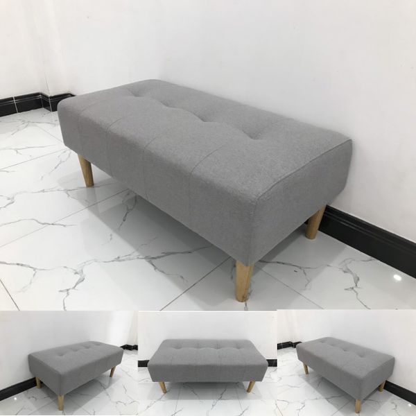 sofa, ghế sofa, sofa đôn xám trắng, sofa đôn 1m x 50