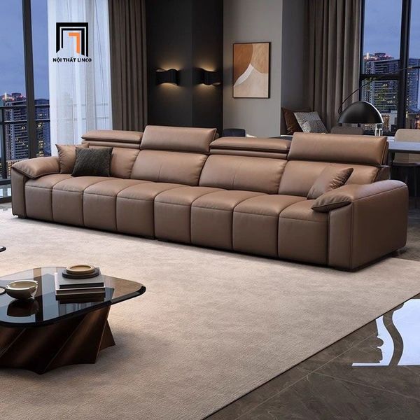 sofa, ghế sofa, sofa băng da công nghiệp, sofa văng, ghế sofa băng kê đầu gật gù, sofa băng phòng khách sang trọng, sofa băng dài 2m6, sofa da