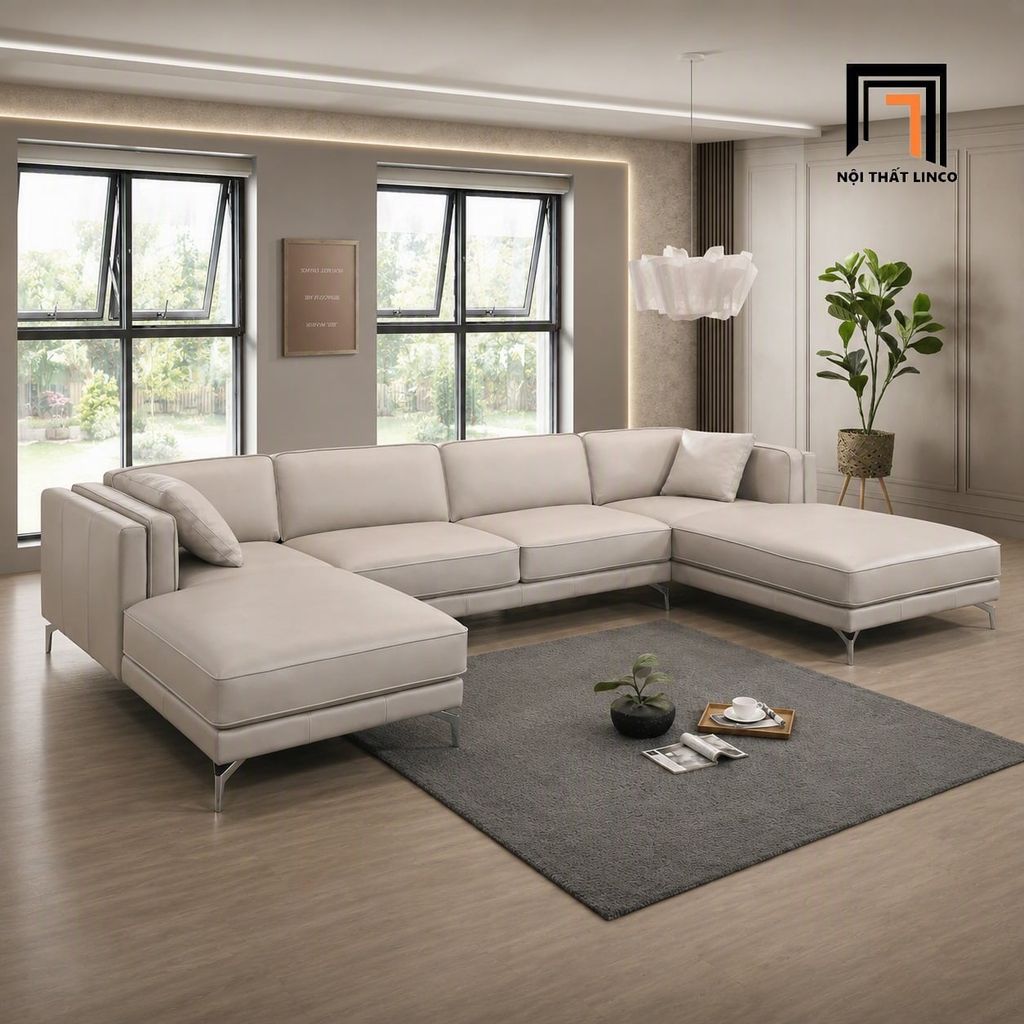 sofa dám trắng dài 3m