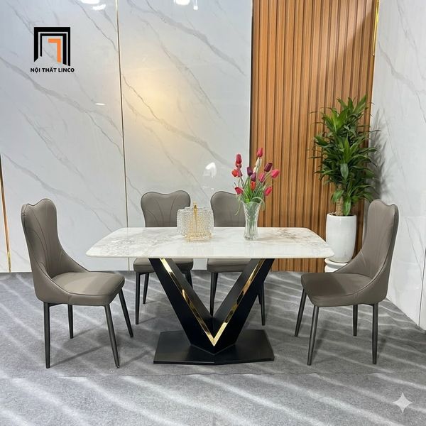 bàn ăn, bộ bàn ghế ăn, set bàn ăn mặt đá ceramic, bộ bàn ăn phòng bếp sang trọng, set bàn ghế ăn cao cấp