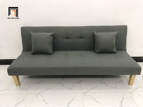 sofa, ghế sofa, sofa giường, sofa bed, sofa xám đậm, sofa giường 1m7, sofa giường xám lông chuột, bộ ghế sofa nhỏ gọn