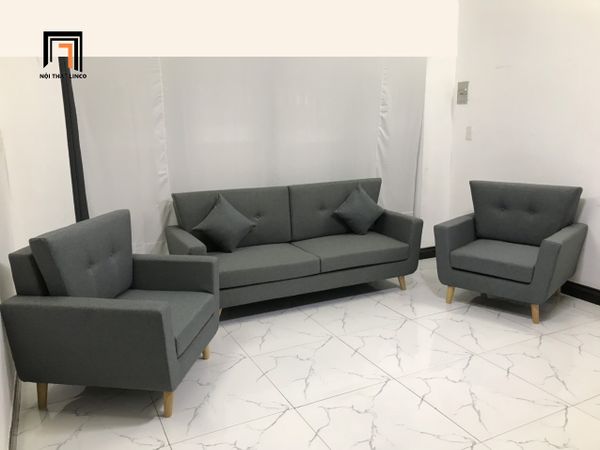 sofa, ghế sofa, bộ ghế sofa giá rẻ, set ghế sofa xám lông chuột, bộ ghế sofa phòng khách, sofa gia đình
