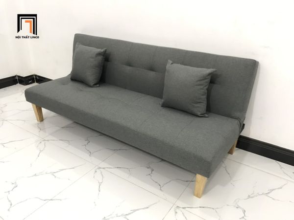 sofa, ghế sofa, sofa giường, sofa bed, sofa xám đậm, sofa giường 1m7, sofa giường xám lông chuột, bộ ghế sofa nhỏ gọn