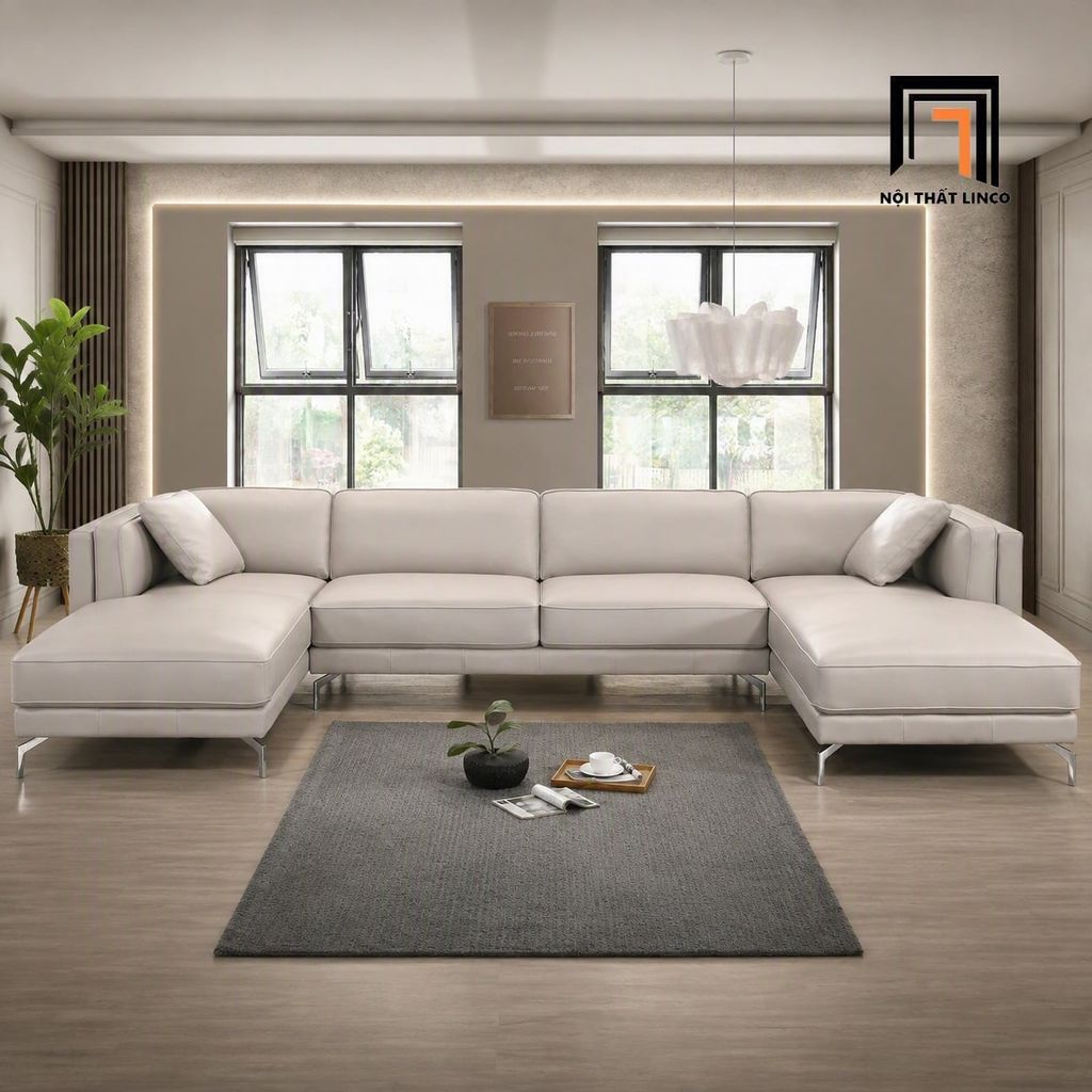 sofa dám trắng dài 3m