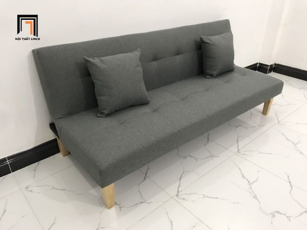 sofa, ghế sofa, sofa giường, sofa bed, sofa xám đậm, sofa giường 1m7, sofa giường xám lông chuột, bộ ghế sofa nhỏ gọn