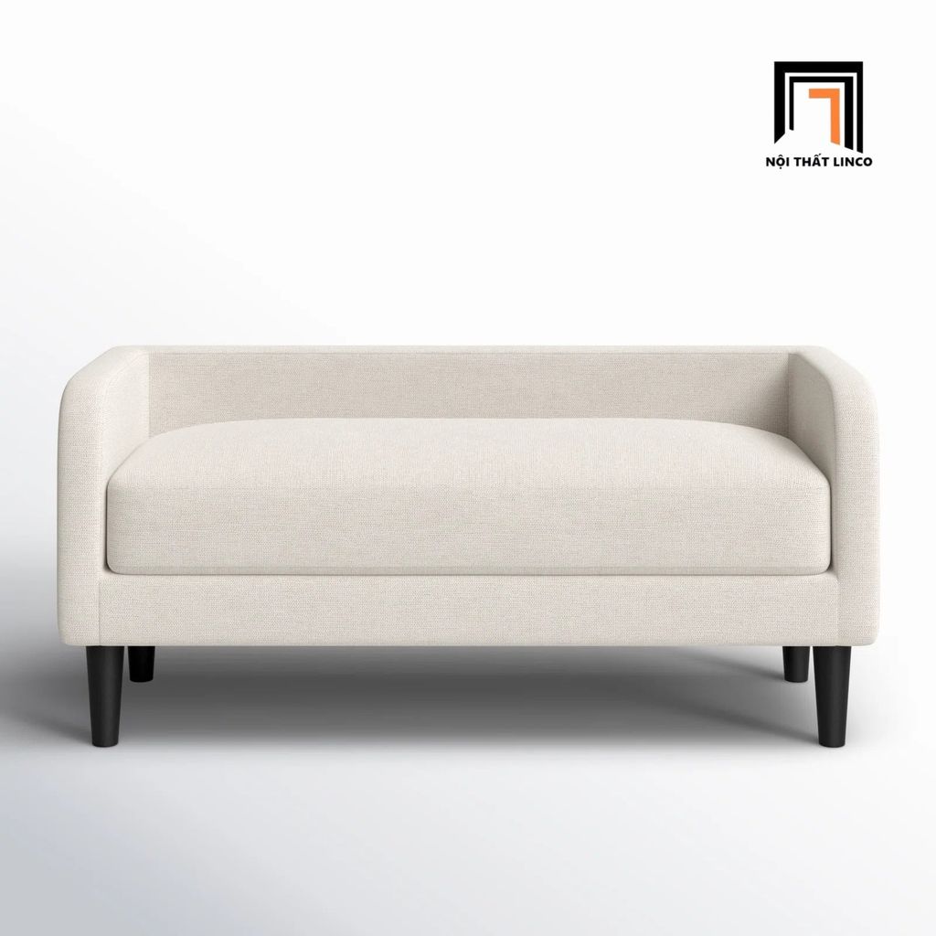 sofa đôn dài 1m3 xám trắng cho phòng ngủ