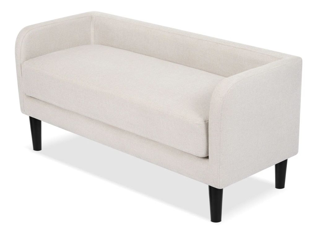 sofa đôn dài 1m3 xám trắng cho phòng ngủ