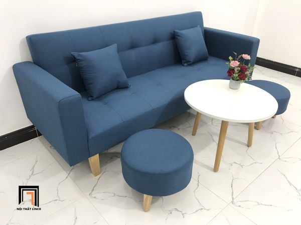 sofa, ghế sofa, bộ ghế sofa xanh dương, sofa giá rẻ, bộ ghế sofa phòng khách, sofa căn hộ chung cư, sofa dài 2m