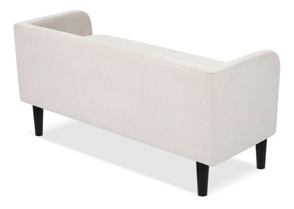 sofa đôn dài 1m3 xám trắng cho phòng ngủ