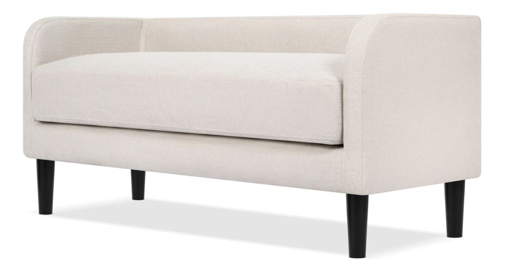 sofa đôn dài 1m3 xám trắng cho phòng ngủ