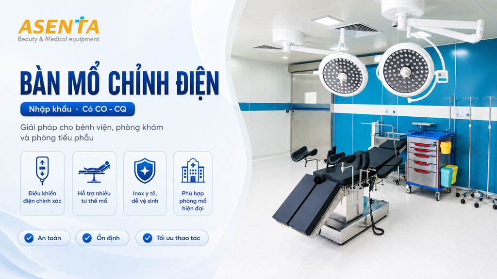 Mẫu bàn phẫu thuật chỉnh điện SXD8802-A