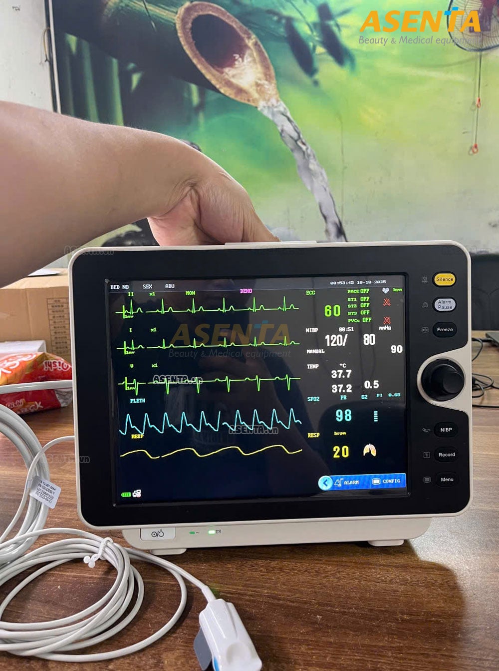 Monitor đa thông số ICU 5 chỉ số YONKER YK-8000B | Màn 12.1”