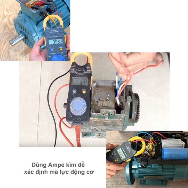 Cách đo công suất motor bằng Ampe kìm đo công suất