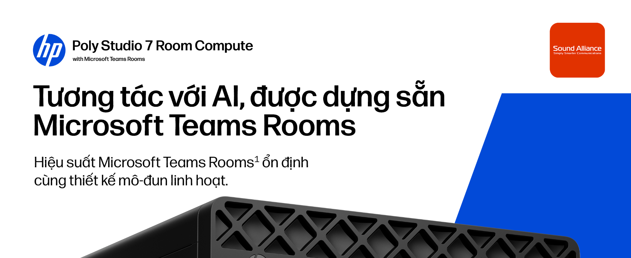 Máy tính hỗ trợ họp trực tuyến HP Poly Studio 7 Room Compute (DS1G9AW)