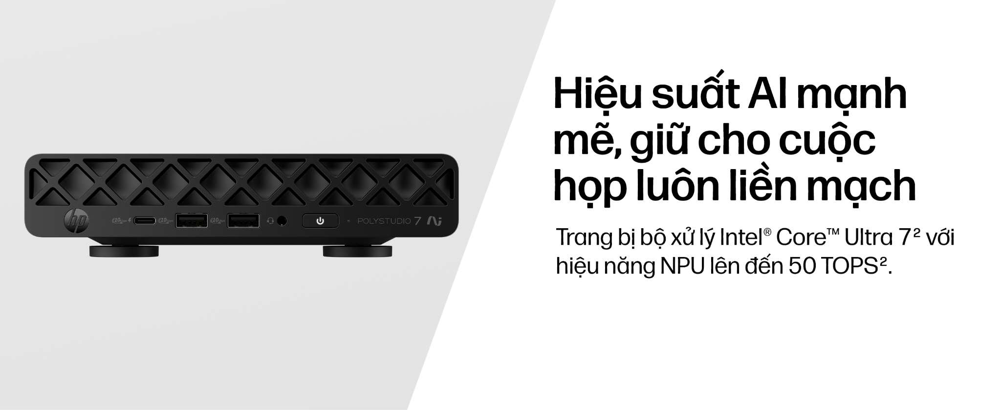 Máy tính hỗ trợ họp trực tuyến HP Poly Studio 7 Room Compute (DS1G9AW)