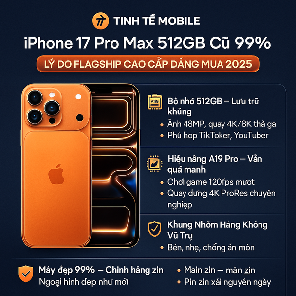 iphone 17 pro max 512gb cũ 99%